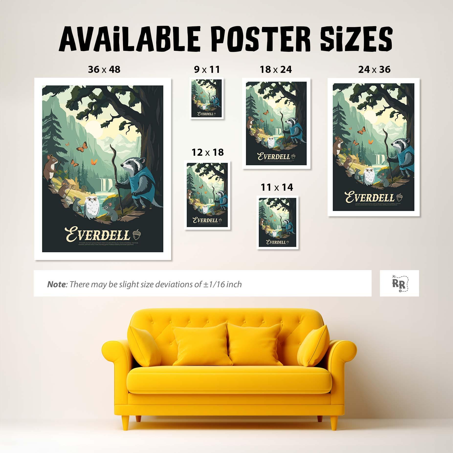 Unofficial Everdell-inspired Poster / Funny Retro Board Game Wall Art ...