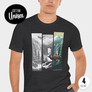Cascadia - Inspired Unisex T-Shirt / Board Game, RPG, Fantasy, DnD, Gamer Gift