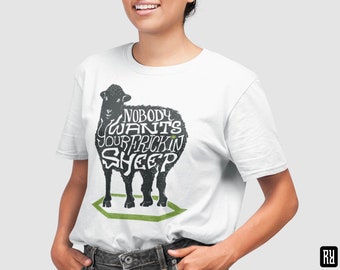 Unisex - Nadie quiere a tu maldita oveja / Camiseta / Dungeons & Dragons, RPG, Juego de mesa, Videojuegos, Fantasía, Regalo
