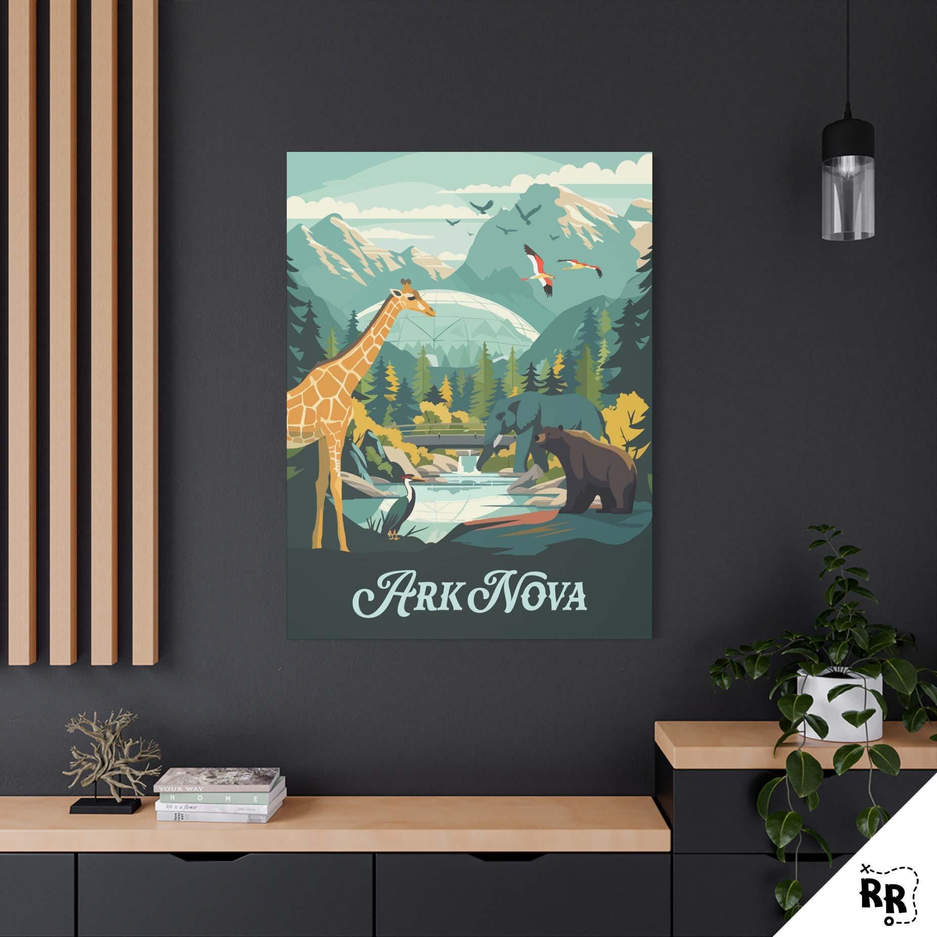 Unofficial ARK NOVA - Inspired Canvas / Retro Board Game Wall Art ...