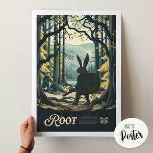 Unofficial ROOT - Inspired Poster / Retro Board Game Poster & Wall Art Print / Fantasy, Dnd, Roleplaying Game / Home Decor Gift Idea