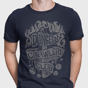 Unisex - Dungeon Crawlers Club / T-Shirt / Dungeons & Dragons, RPG, Board Game, Gaming, Fantasy, Gift