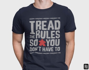 Unisex - I Read The Rules So You Don't Have To / T-Shirt / Dungeons & Dragons, RPG, Board Game, Gaming, Fantasy, Gift