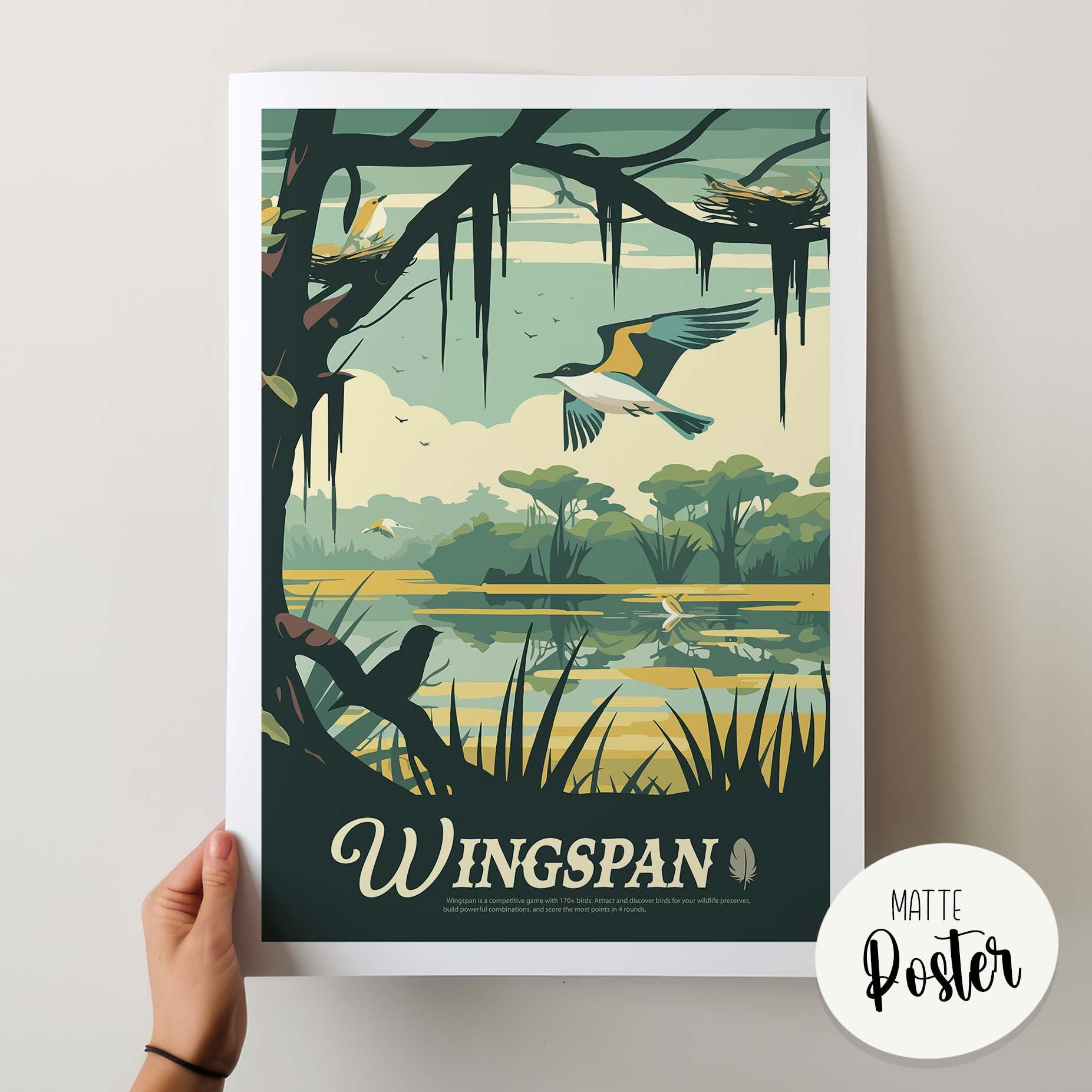 Unofficial WINGSPAN - Inspired Poster / Retro Board Game Poster & Wall ...