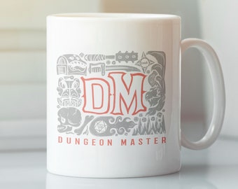 Dungeon Master / Ceramic Mug 11oz / Dungeons & Dragons, RPG, Board Game, Gaming, Fantasy, Gift