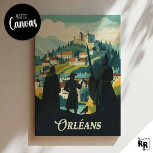 ORLEANS - Inspired Canvas / Retro Board Game Wall Art / Fantasy, DnD, RPG / Home Decor & Gift Idea