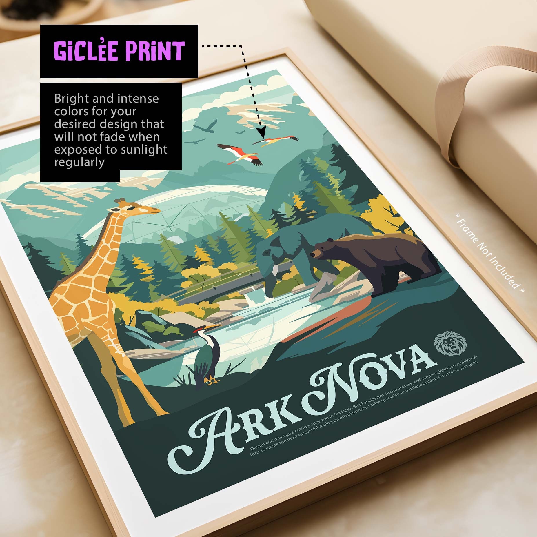 Unofficial ARK NOVA - Inspired Poster / Retro Board Game Poster & Wall ...