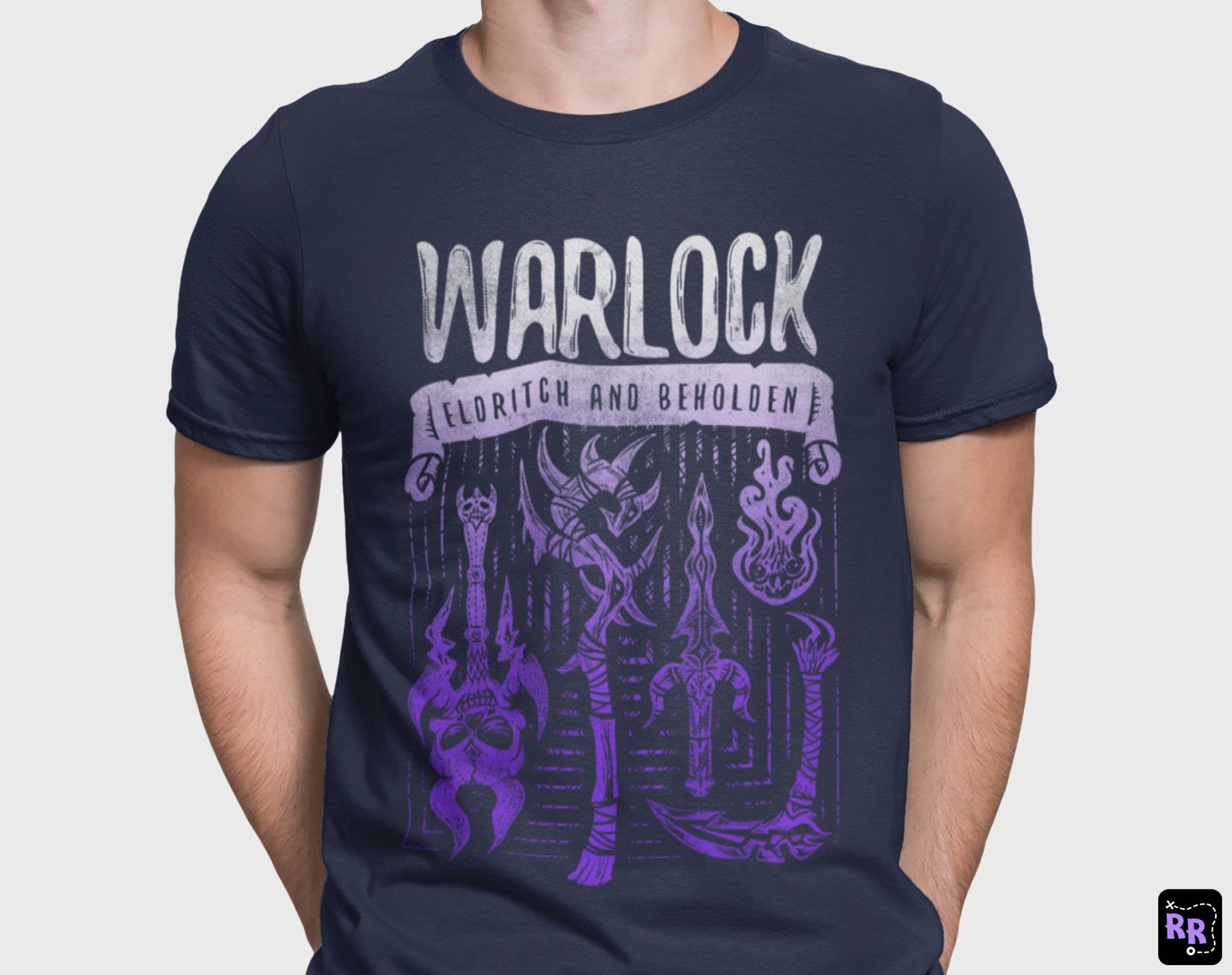 Unisex - Warlock - Eldritch and Beholden / T-shirt / Dungeons