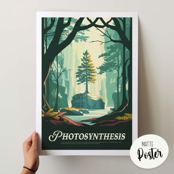 非公式PHOTOSYNTHESIS - インスピレーションあふれるポスター / レトロボードゲームポスター＆ウォールアートプリント / ファンタジー、ロールプレイングゲーム / ホームデコレーションギフトアイデア