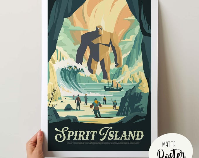 Spirit Island, Board Game Poster Print, Minimalist Wall Art - Etsy