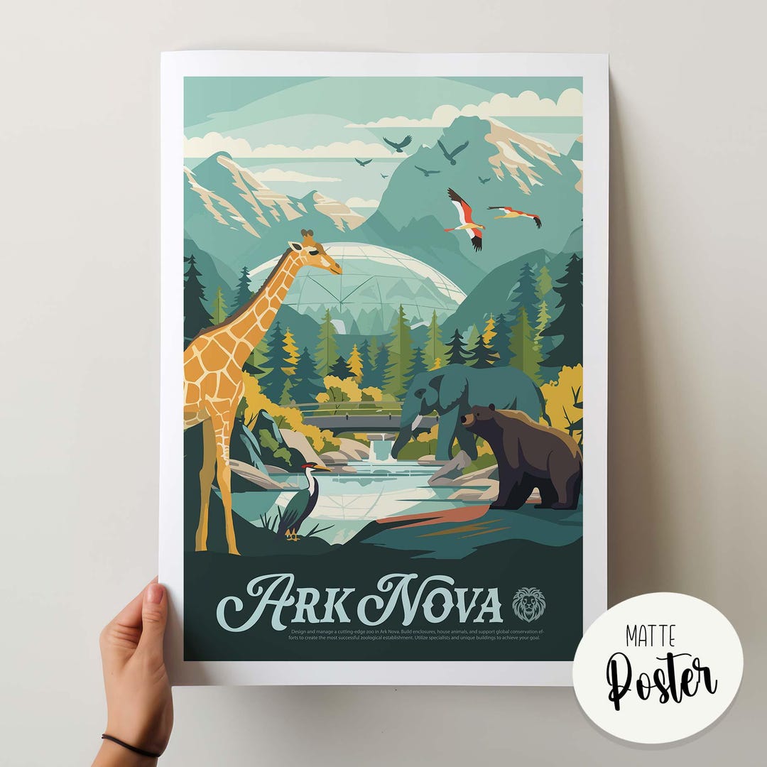 Unofficial ARK NOVA - Inspired Poster / Retro Board Game Poster & Wall ...