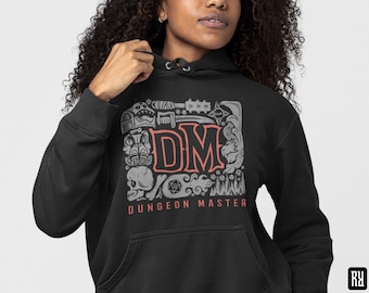Unisex - Dungeon Master / Sudadera con capucha / Dungeons & Dragons, RPG, Juego de mesa, Videojuegos, Fantasía, Regalo
