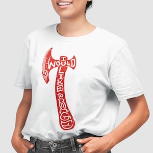 Unisex - I Would Like To Rage / T-Shirt / Dungeons & Dragons, RPG, Board Game, Gaming, Fantasy, Gift