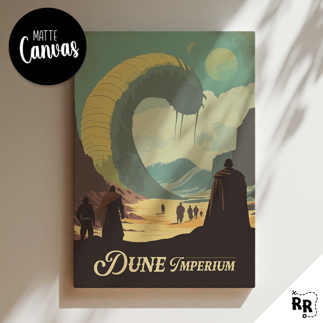 Unofficial DUNE - Inspired Canvas / Retro Board Game Wall Art / Fantasy ...