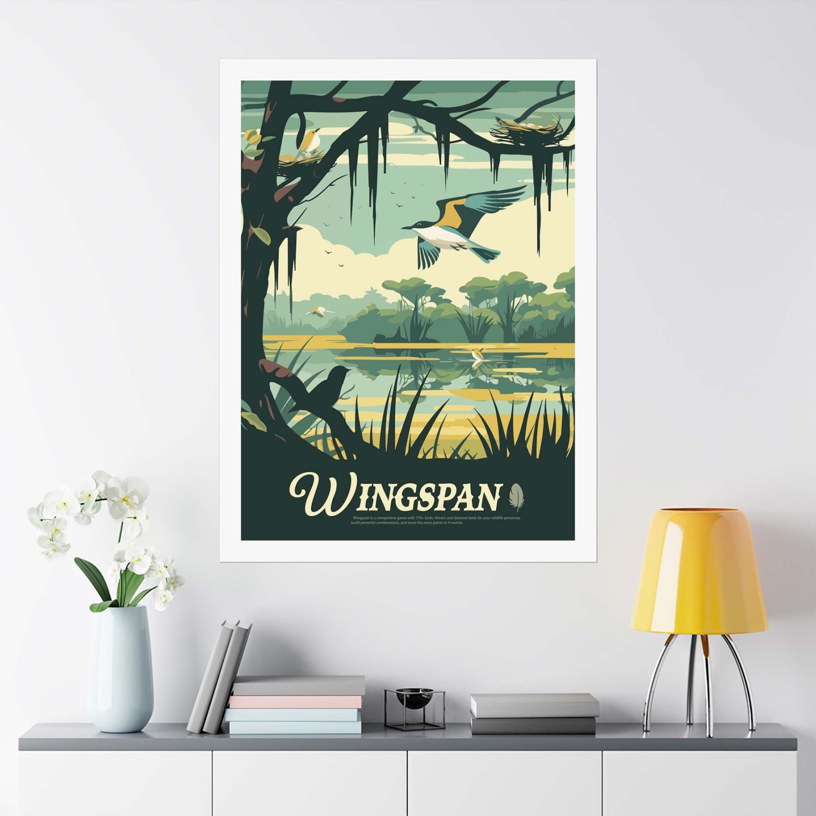Unofficial WINGSPAN - Inspired Poster / Retro Board Game Poster & Wall ...