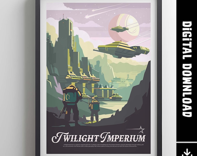 Twilight Imperium Board Game Poster, Scifi Science Fiction Space Board ...