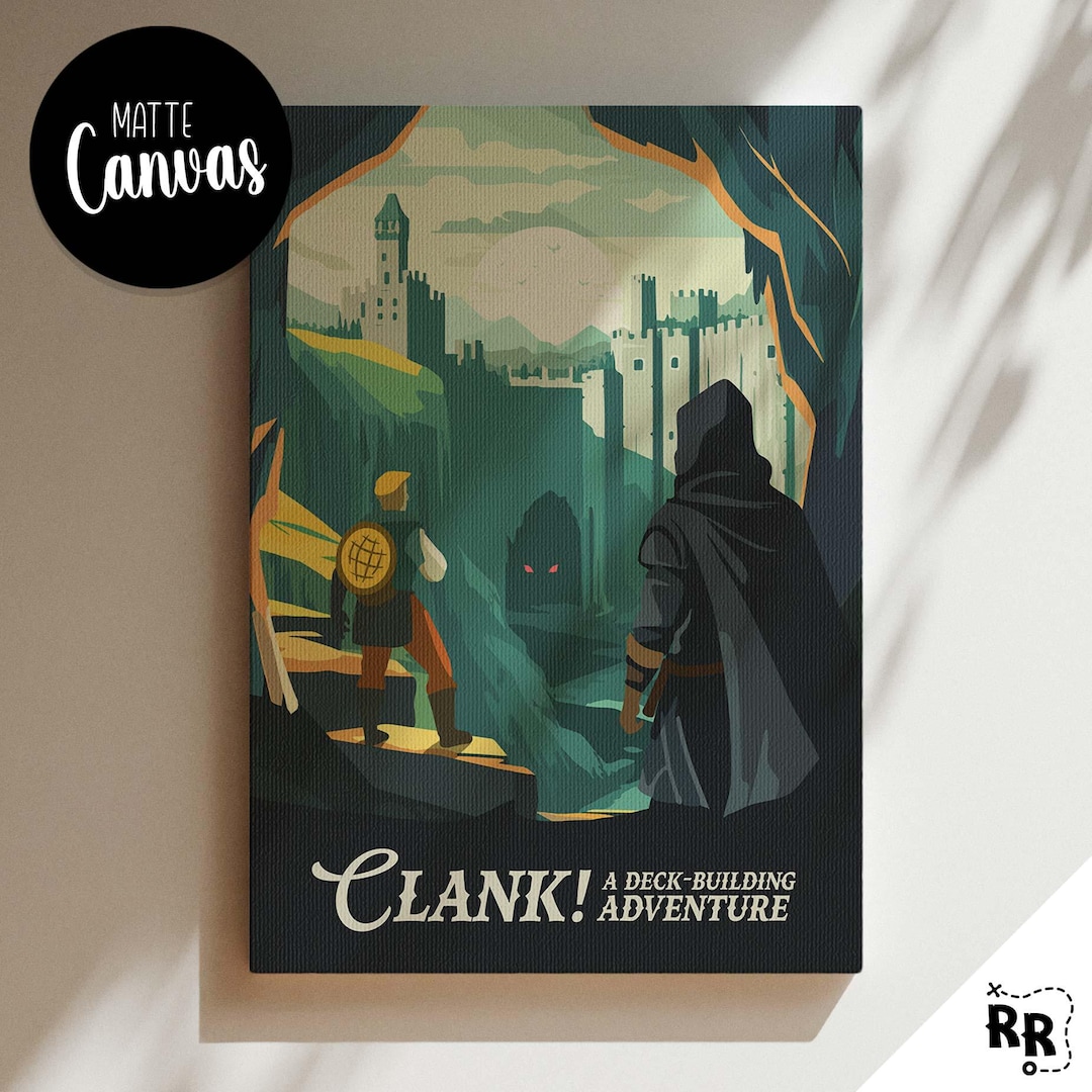 Unofficial CLANK! - Inspired Canvas / Retro Board Game Wall Art ...