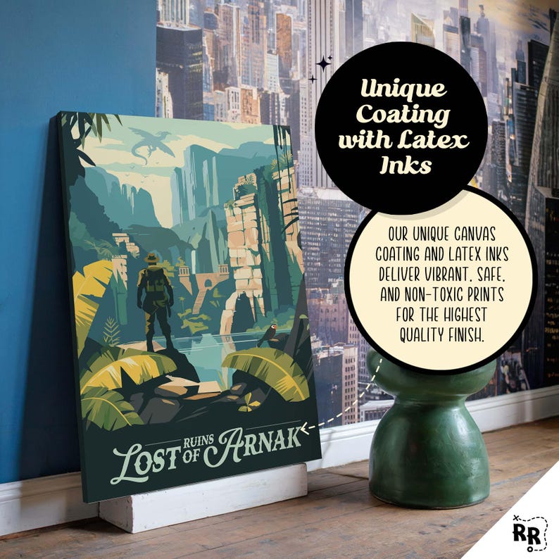Unofficial Lost Ruins of Arnak - Inspired Canvas / Retro Board Game ...