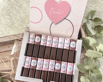 Merci Printable Template - Valentine's Day Gift - Chocolate Gift