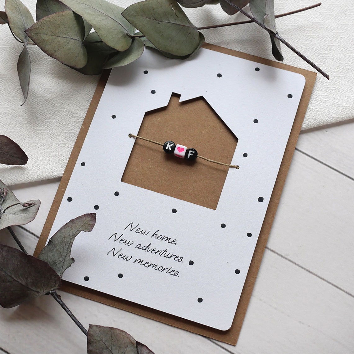 Karte zum Einzug personalisierte und handgemachte Karte | Etsy