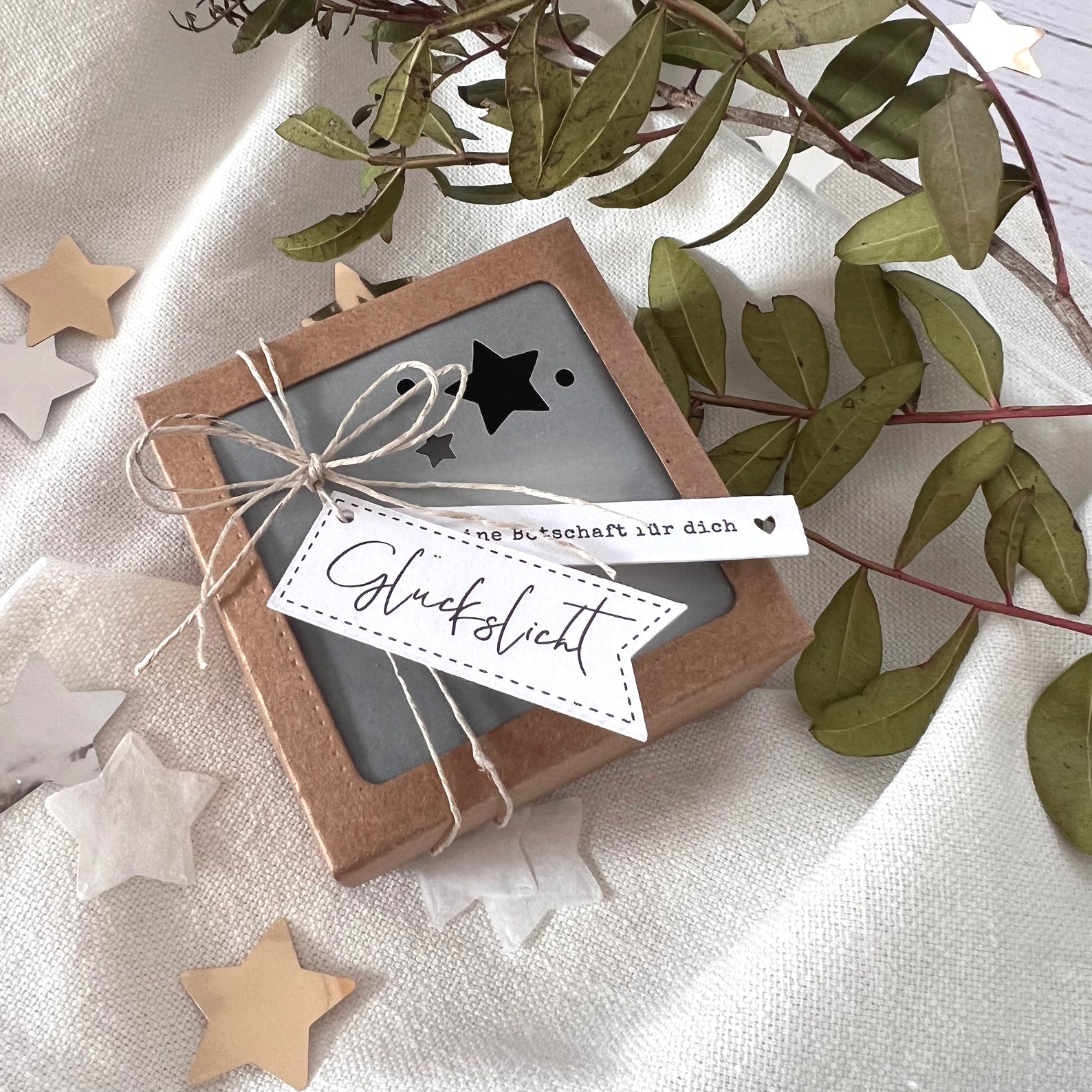 Räder Design Geburtstagsgruß Mini-Tablett - Akazienholz Mit Teelichthalter