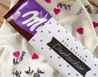 Milka banderole - chocolate banderole - gift wrapping