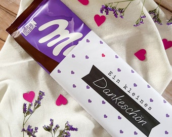 Milka banderole - chocolate banderole - gift packaging