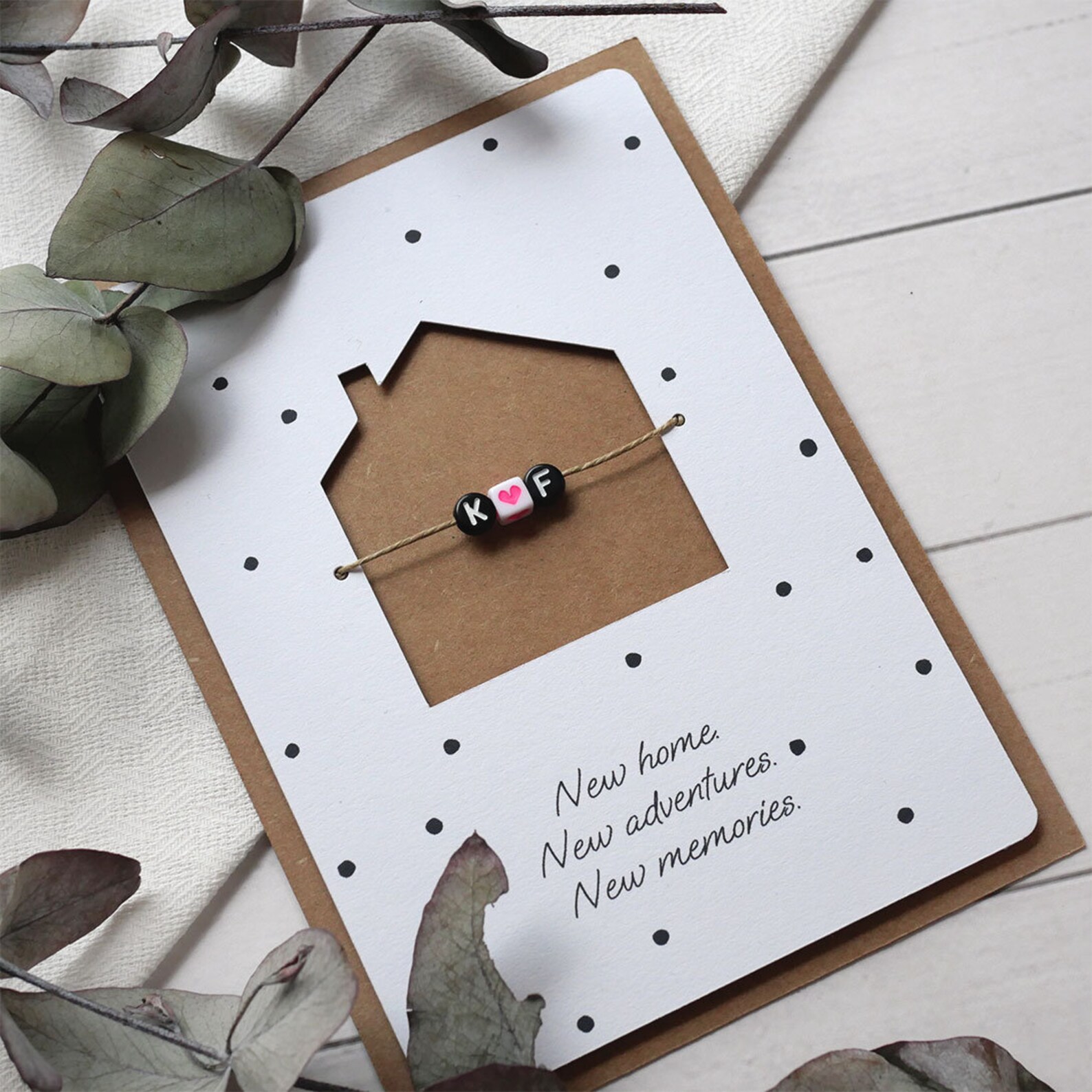 Karte zum Einzug personalisierte und handgemachte Karte | Etsy