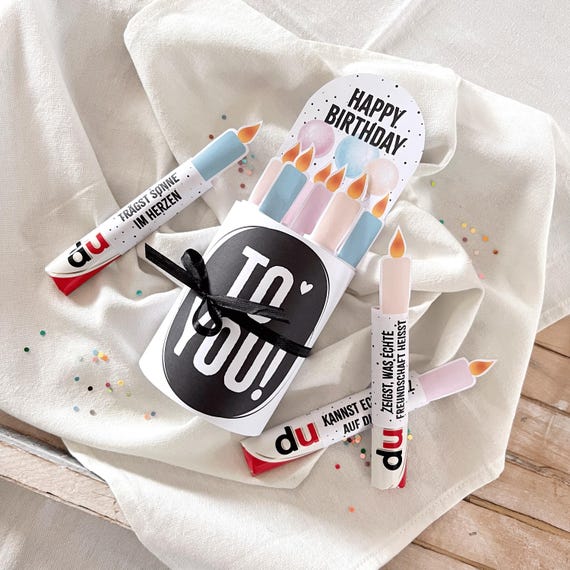 Duplo Banderole - Duplo Vorlage - Geburtstagsgeschenk