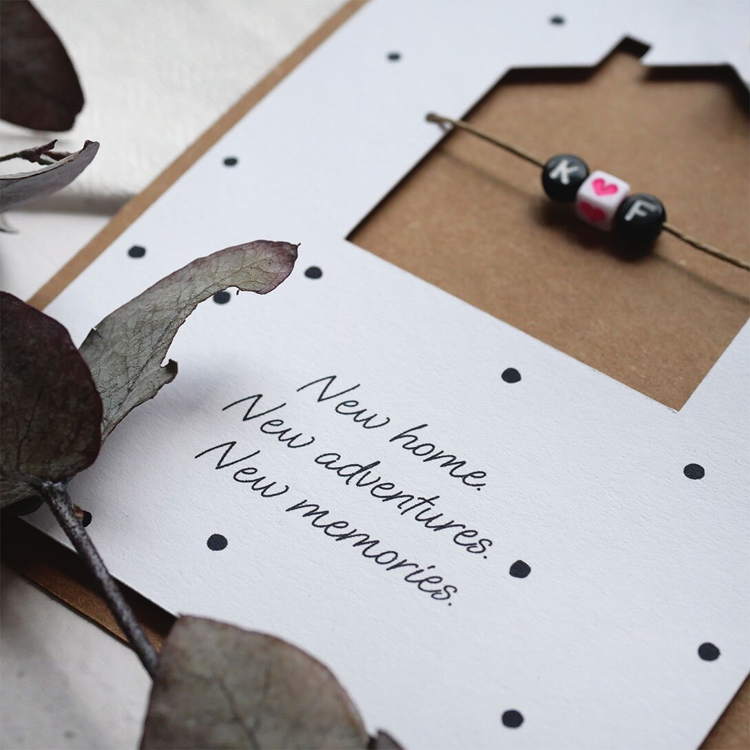 Karte zum Einzug personalisierte und handgemachte Karte | Etsy
