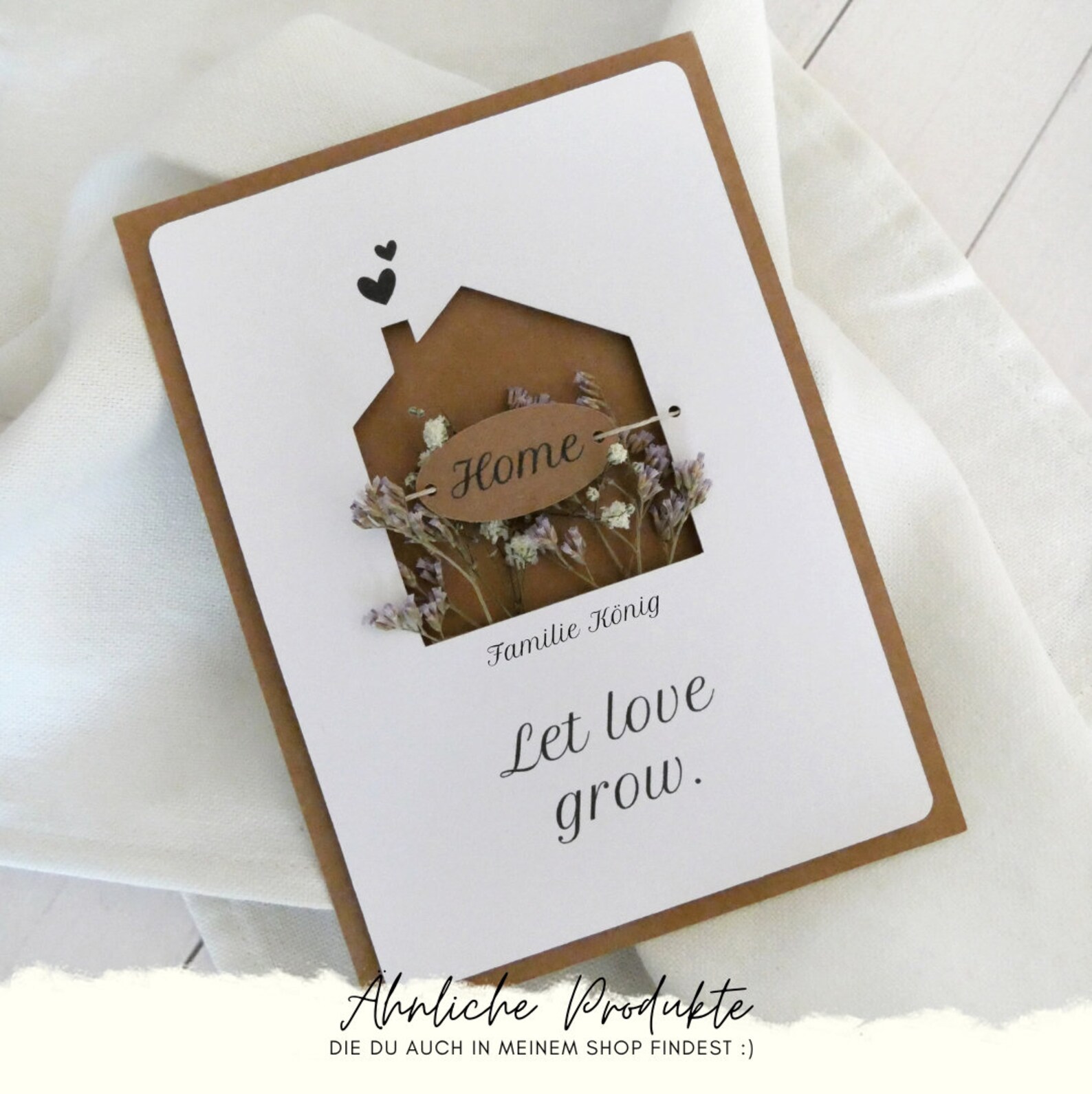Karte zum Einzug personalisierte und handgemachte Karte - Etsy.de