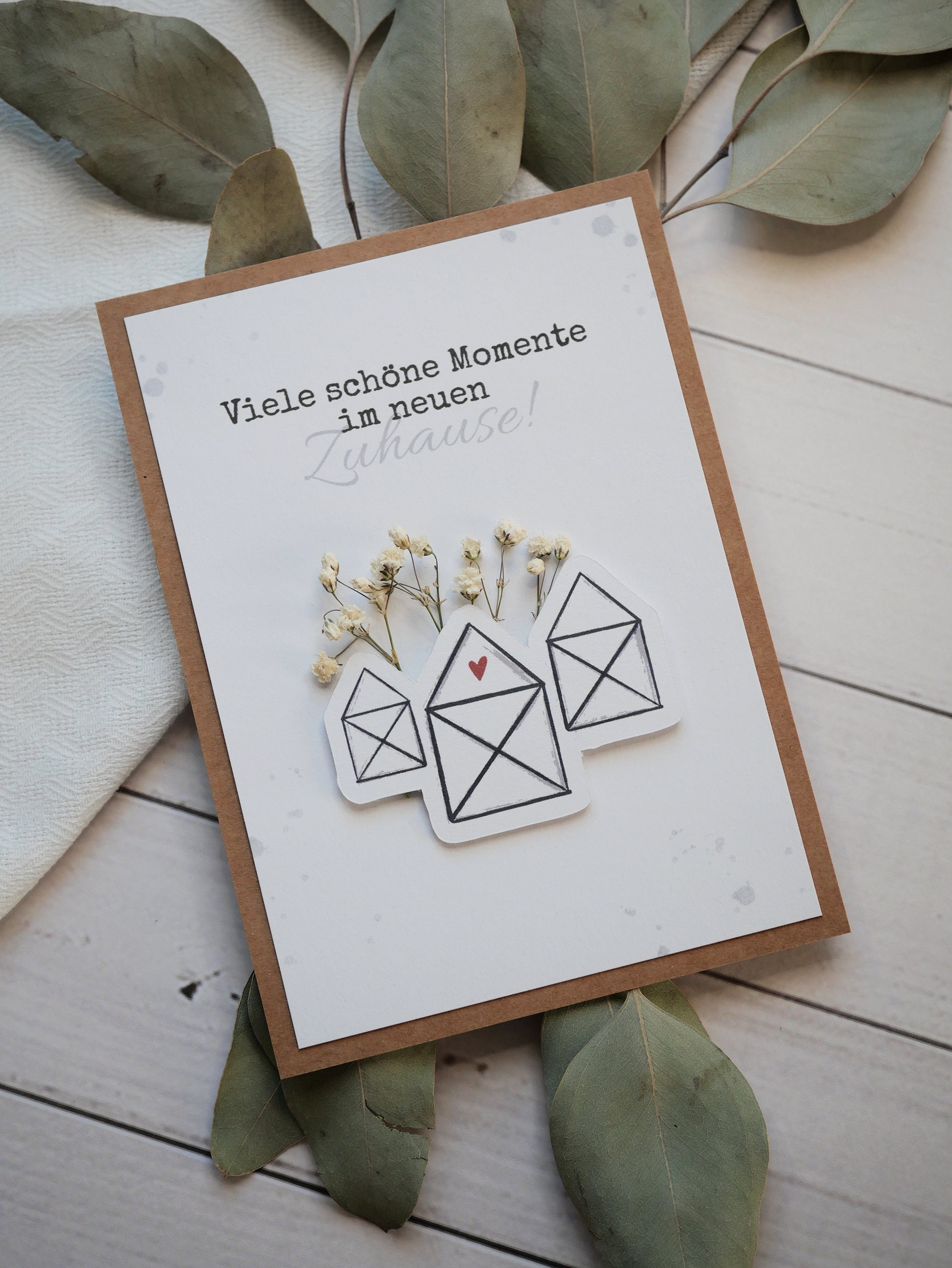Handmade Umzug/Einzug Karte Grußkarte zum Einzug neues - Etsy.de