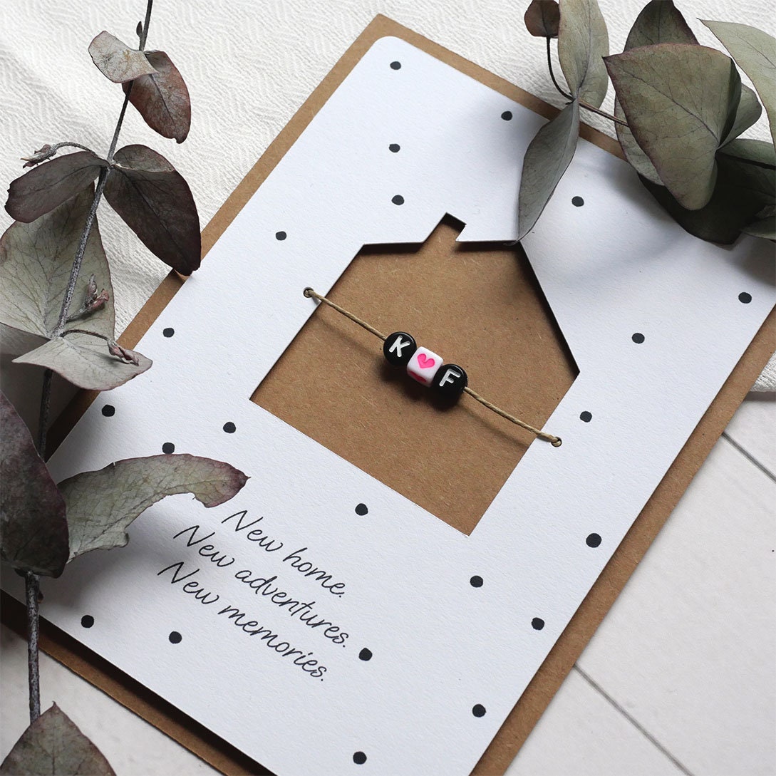 Karte zum Einzug personalisierte und handgemachte Karte | Etsy