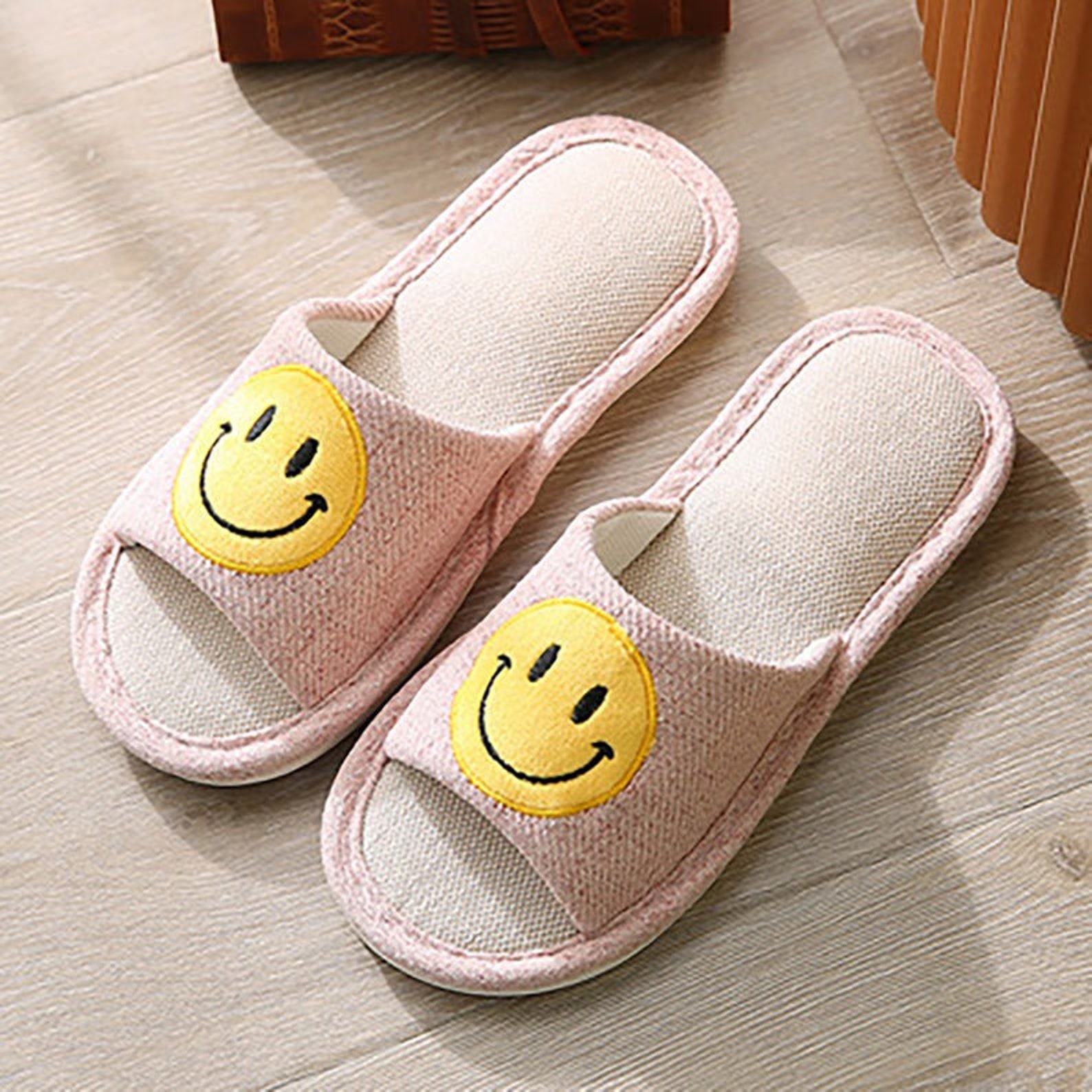 Smiley Face Slippers/ Smile Slippers/ Happy Face Slippers/ Etsy