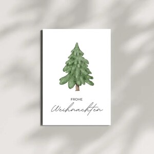 Weihnachtskarte | Tannenbaum | Format A6 | mit oder ohne Briefumschlag | Frohe Weihnachten | Postkarte | Frohes Fest | besinnlich