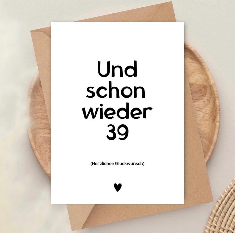 A6 Postkarte mit Kraftpapier Umschlag
