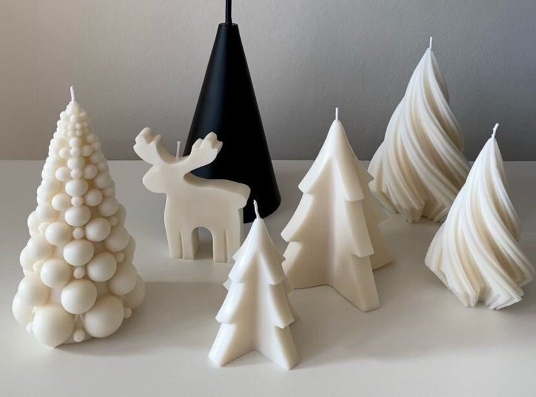Weihnachtskerze - Kerze Aus In Tannenbaumform - Han Produktbild-Vorschau 7