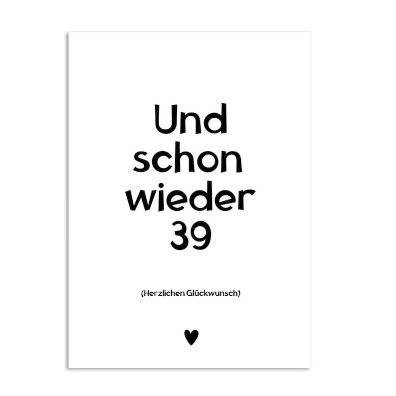 Schlichte Glückwunschkarte Geburtstag