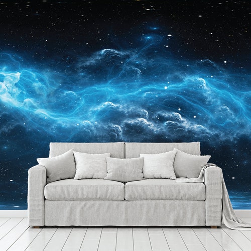 Space Wallpaper Peel and Stick Space & Wall Mural for Living Etsy
