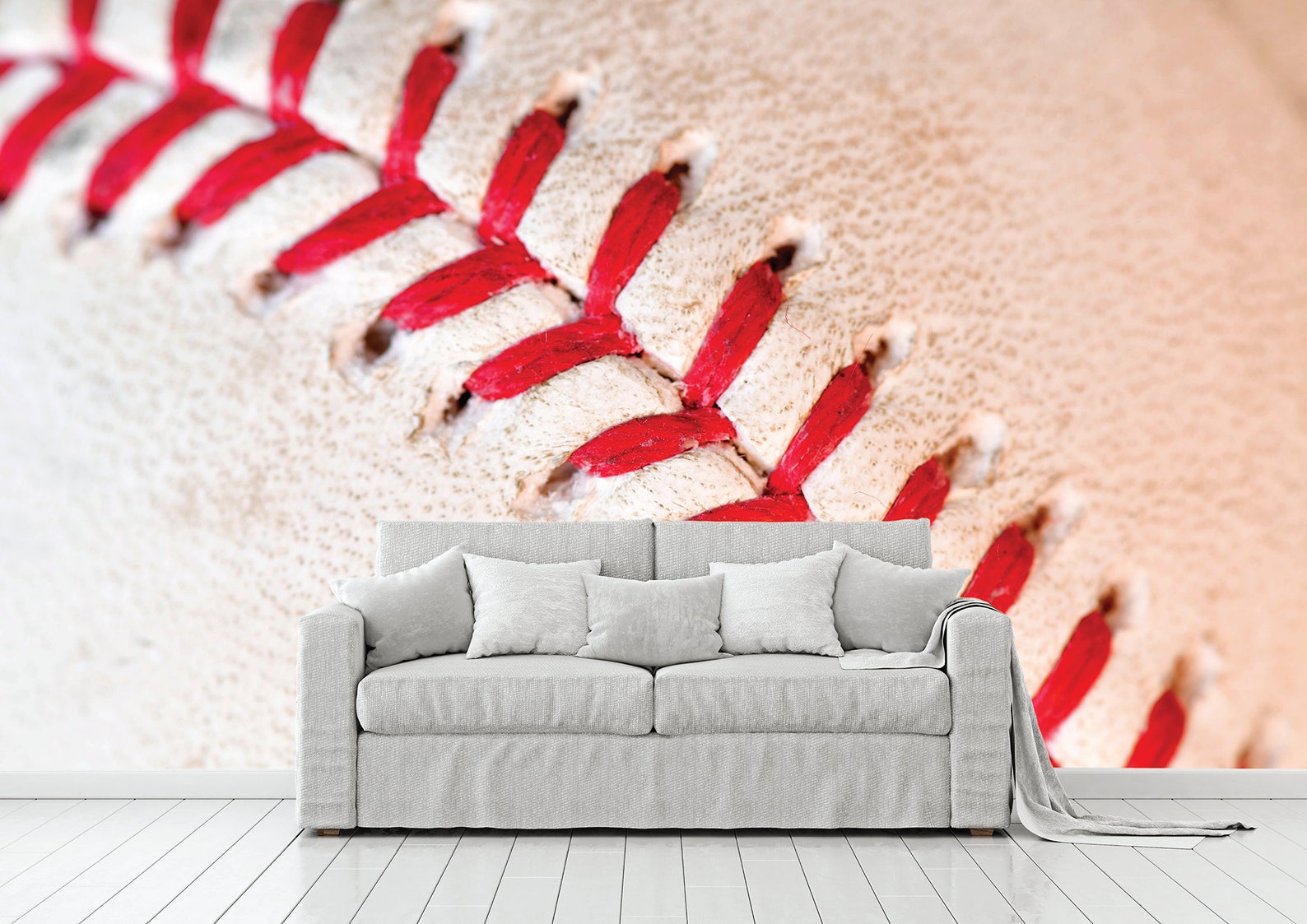 Baseball Wall Mural Baseball Wallpaper Baseball Mural Etsy