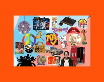 Fun 1970's Postcard, The 1970s Postcards, The Me Decade, Pop Culture