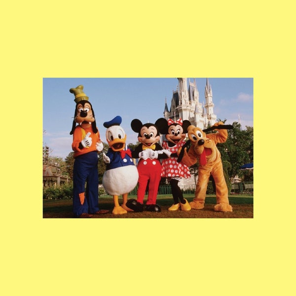 Awesome Walt Disney World Postcard, Mickey Mouse and Friends Postcard, Postcrossing, Snail Mail, Postcard Art, Disney Collectible