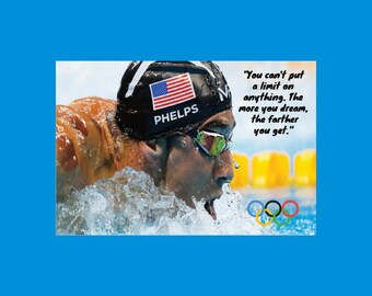 Michael Phelps Quote Etsy