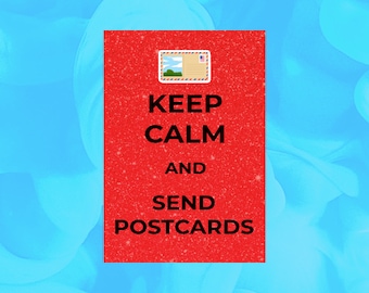 Wonderful Keep Calm and Send Postcards Postcard, Keep Calm Postcards, Postcrossing