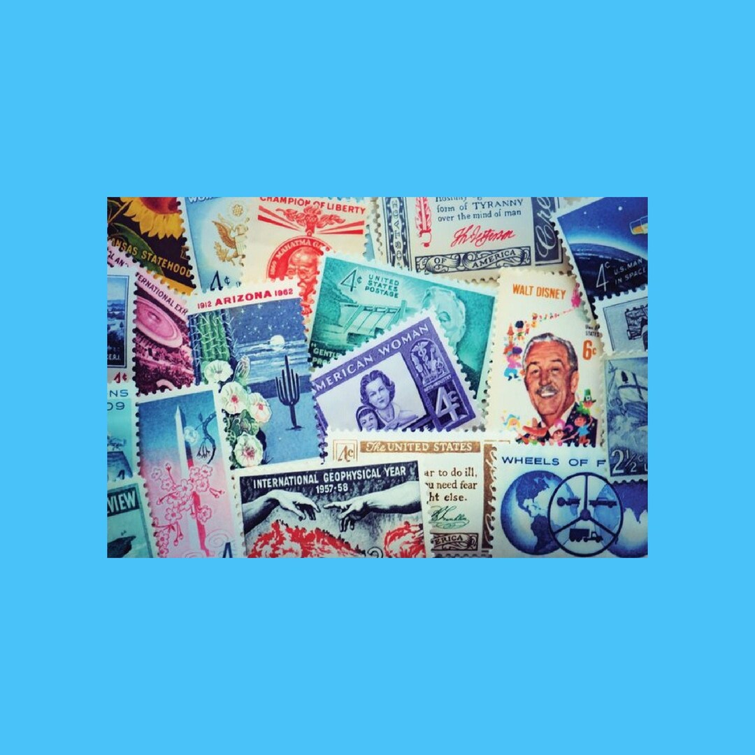 Awesome Postage Stamps Postcard Stamp Collecting Postcard Etsy