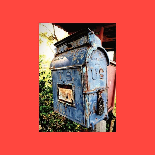 Very Cool USPS Postcard, Antique Mailbox Postcard, Vintage Mailbox Postcard, US Mail Postcards, Postcrossing, Postcard Art, Snail Mail