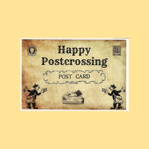 Original Postcrossing Postcard, Unused Postcard, Postcrossing Collectible Postcard, Ephemera, Correspondence, USPS Mail Carrier Postcard