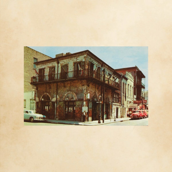 Vintage Old Absinthe House Postcard, New Orleans Postcard, Louisiana Postcard, Bourbon Street, Postcrossing, Postcard Art, Roadside America