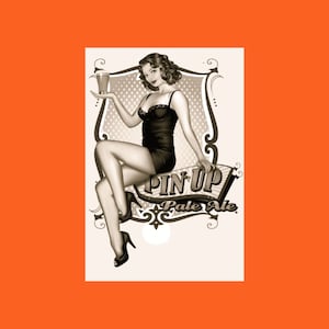 Stunning Vintage Pin Up Girl Postcard, Pin-Up Art Postcards, Pin-Up Pale Ale Postcard, Postcrossing, Postcard Art, Vintage Pinup Girls