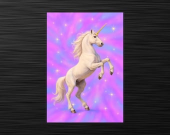 Stunning Unicorn Postcard, Fantasy Postcards